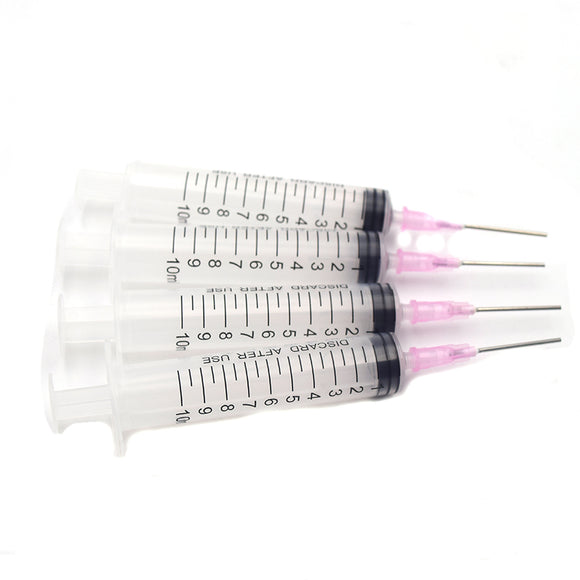 Printer Refill Syringe Set of 4 - 10 ml syringe and matching 25mm needle