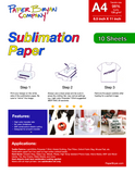 Sublimation Printer Bundle Non OEM 2850 with Refillable Cartridges, Ink and Paper - No chips needed!